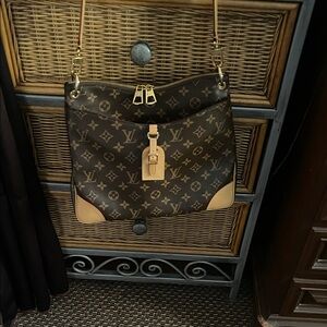 Louis Vuitton Odeon MM Brown and Tan Monogram Crossbody
